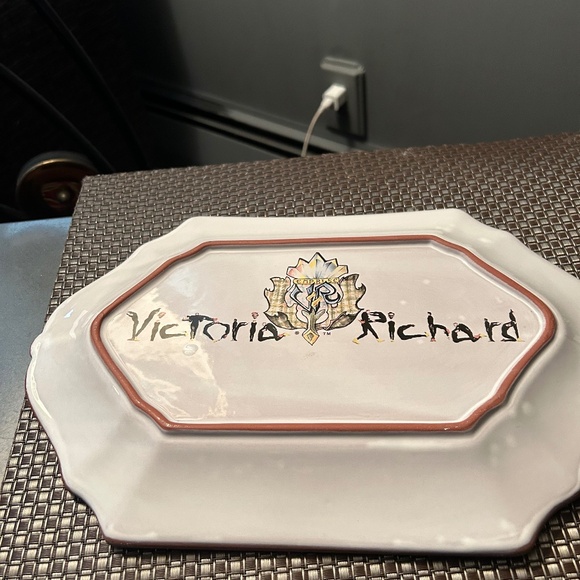 MACKENZIE CHIKD PLATTER. SIGNATURE VITORIA a& RICHARD. LOVELY ♥️♥️♥️ - Picture 1 of 14